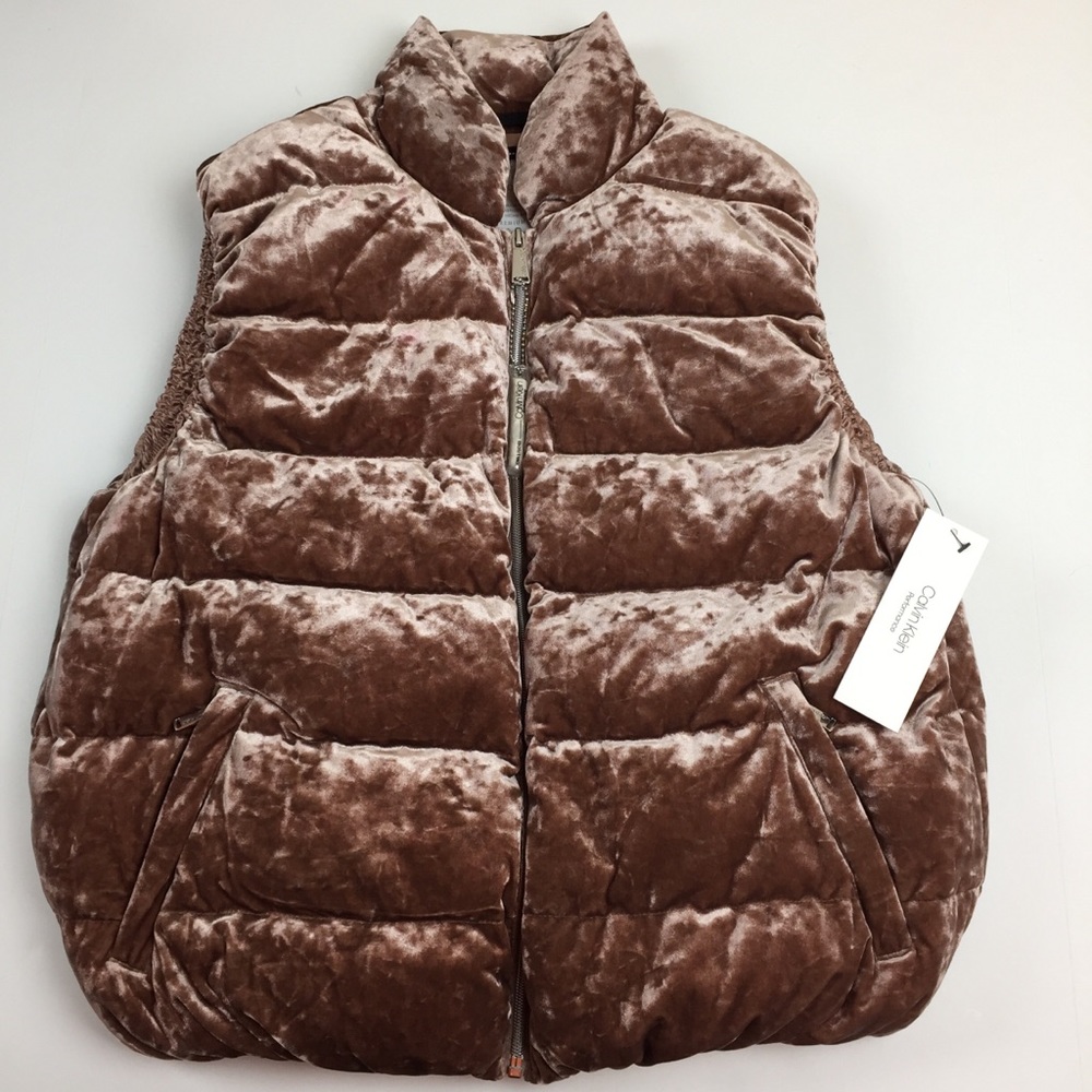 Calvin Klein Velour Puffer Vest